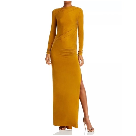 NWT‎ The Andamane Sophie Maxi DressGold Sz 44 US Sz Large $820 - Picture 1 of 11